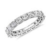 Women'S Rings | Blue Nile Lab Grown Diamond Cushion Cut Eternity Ring In Platinum (4 Ct. Tw.)