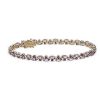 Bracelets | Blue Nile Rhodolite And Pink Amethyst, Marquise And Round Bracelet In 14K Yellow Gold