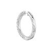 Earrings | Blue Nile Tessere Eternity Diamond Hoop Earrings In 14K White Gold (5 Ct. Tw.)