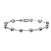 Bracelets | Blue Nile Sapphire And Diamond Station Bracelet In 14K White Gold