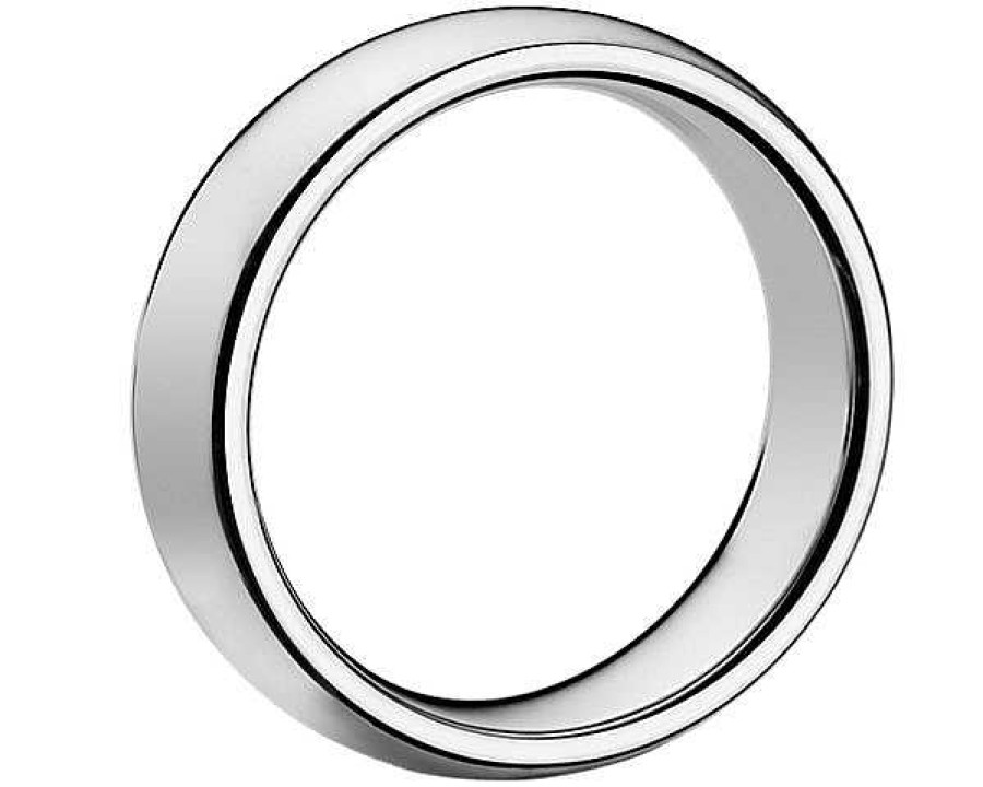 Men'S Rings | Blue Nile Comfort Fit Wedding Ring In White Tungsten Carbide (6Mm)