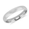 Men'S Rings | Blue Nile Matte Mid-Weight Comfort Fit Wedding Ring In Platinum (4Mm)