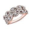 Rings | Blue Nile Double Twist Pav Diamond Ring In 18K Rose Gold (1 Ct. Tw.)