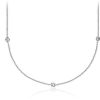 Necklaces | Blue Nile Bezel-Set Stationed Diamond Necklace In 14K White Gold (3/4 Ct. Tw.)