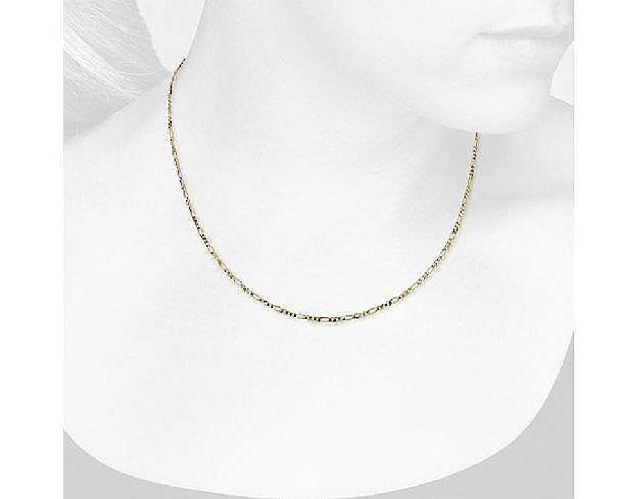 Necklaces | Blue Nile 18" Figaro Chain In 14K Yellow Gold (2.25 Mm)