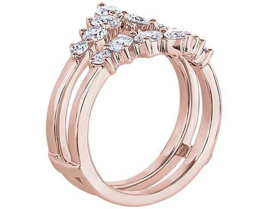 Women'S Rings | Blue Nile Pointed Crown Diamond Ring Insert In 14K Rose Gold (1 1/2 Ct. Tw.)