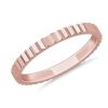 Women'S Rings | Blue Nile Stackable Vertical Mirrors Ring In 14K Rose Gold (2Mm)