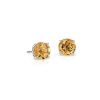 Earrings | Blue Nile Citrine Stud Earrings In 14K White Gold (7Mm)