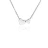 Necklaces | Blue Nile 18" Nested Heart Pendant In Sterling Silver (1 Mm)