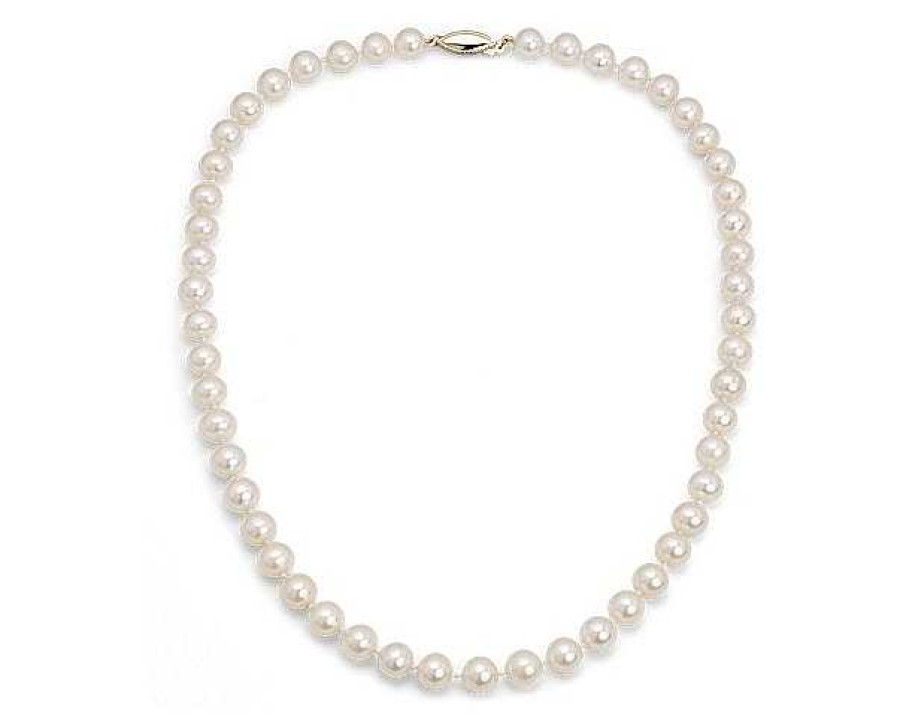 Necklaces | Blue Nile 24" Freshwater Cultured Pearl Strand Necklace In 14K Yellow Gold (8.0-8.5Mm)