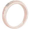 Men'S Rings | Blue Nile Men'S Baguette With Round Accent Wedding Ring In 14K Rose Gold (1/10 Ct. Tw.)