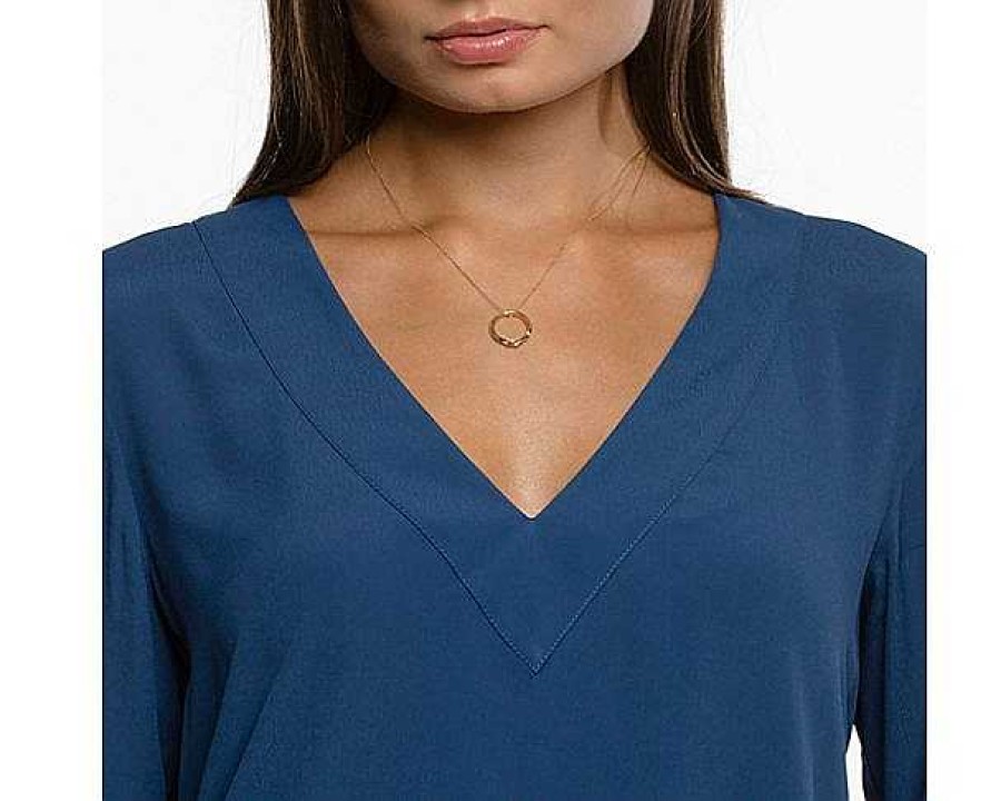 Necklaces | Blue Nile 17" Monica Rich Kosann "Forever" Poesy Ring Necklace In 18K Yellow Gold (1 Mm)