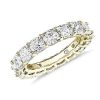 Women'S Rings | Blue Nile Lab Grown Diamond Cushion Cut Eternity Ring In 14K Yellow Gold (6 Ct. Tw.)