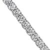 Bracelets | Blue Nile Rollover Diamond Tennis Bracelet In 14K White Gold (10 Ct.Tw)