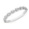 Women'S Rings | Blue Nile East-West 9-Stone Pear Diamond Anniversary Ring In 14K White Gold (1/2 Ct. Tw.)