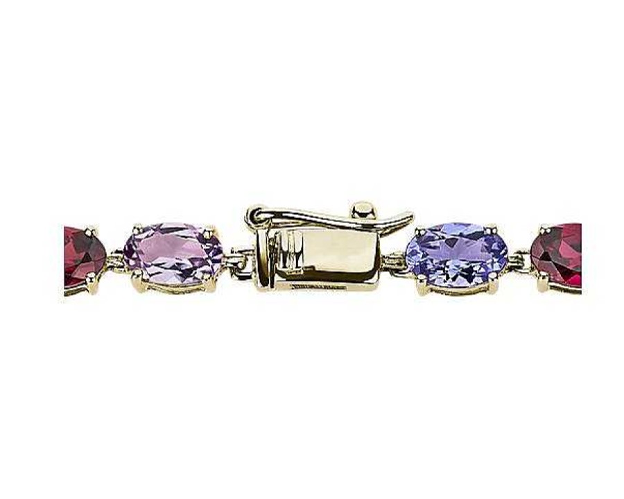 Bracelets | Blue Nile Multi Gemstone Tennis Bracelet In 14K Yellow Gold