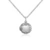 Necklaces | Blue Nile Children'S Round Floral Locket Pendant In Sterling Silver