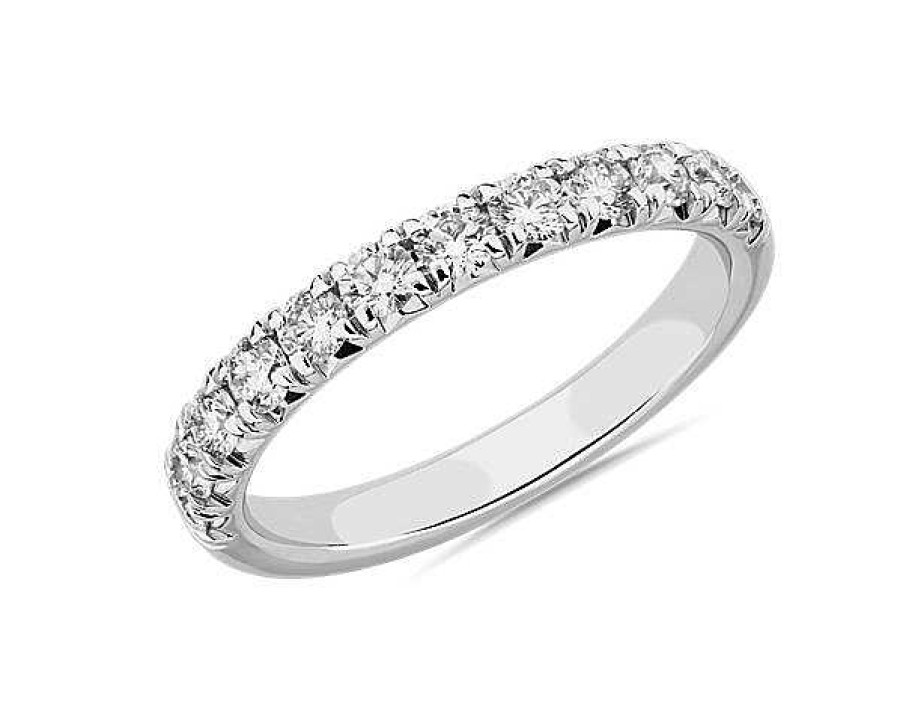 Women'S Rings | Blue Nile French Pav Diamond Ring In Platinum (3/4 Ct. Tw.)