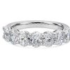 Women'S Rings | Blue Nile Seven Stone Oval Diamond Ring In 14K White Gold (2 Ct. Tw.)