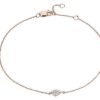 Bracelets | Blue Nile Mini Bezel Set Pear Cut Diamond Bracelet In 14K Rose Gold (1/6 Ct. Tw.)