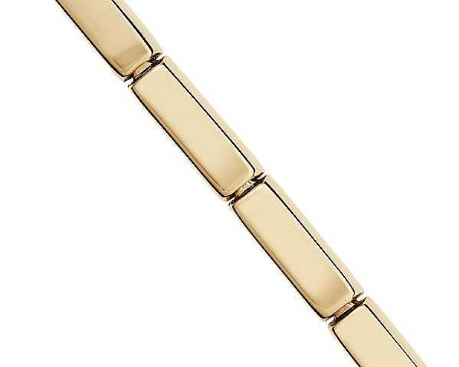 Bracelets | Blue Nile 7.5" Baguette Bracelet In 14K Yellow Gold (4 Mm)