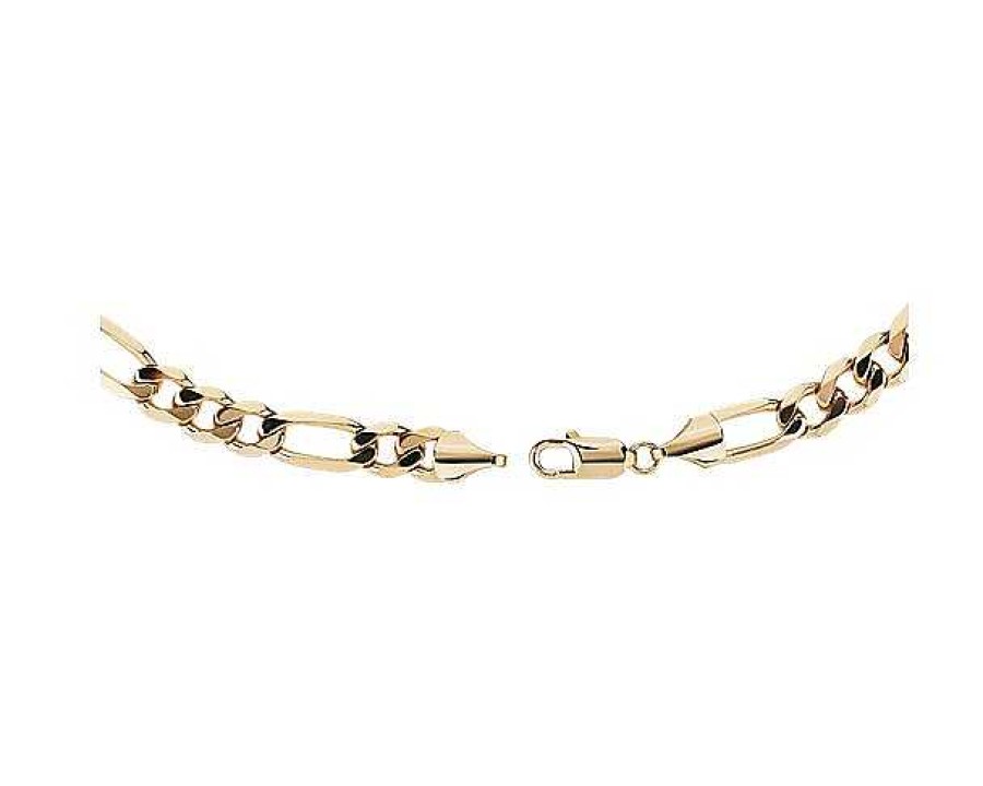 Necklaces | Blue Nile 22" Men'S Flat Figaro Chain In 14K Yellow Gold (8.75 Mm)