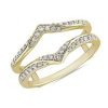 Women'S Rings | Blue Nile Pointed Diamond Insert In 18K Yellow Gold (1/4 Ct. Tw.)