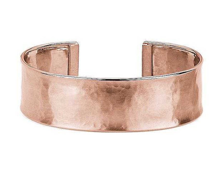 Bracelets | Blue Nile Satin Cuff Bracelet In 14K Italian Rose Gold (19 Mm)