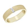 Rings | Blue Nile Zac Zac Posen Brushed Finish Baguette Diamond Ring In 14K Yellow Gold (5 Mm, 1/6 Ct. Tw.)