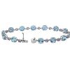 Bracelets | Blue Nile Sky Blue Topaz And Pink Amethyst Mixed Size Round Bracelet In 14K White Gold