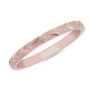 Women'S Rings | Blue Nile Swiss Cut Stackable Ring In 14K Rose Gold (2Mm)