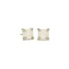 Earrings | Blue Nile Cushion Cut Opal And Diamond Accent Earrings In 14K Yellow Gold (7Mm)