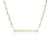 Necklaces | Blue Nile 18" Paperclip Id Necklace In 14K Italian Yellow Gold (4.8 Mm)