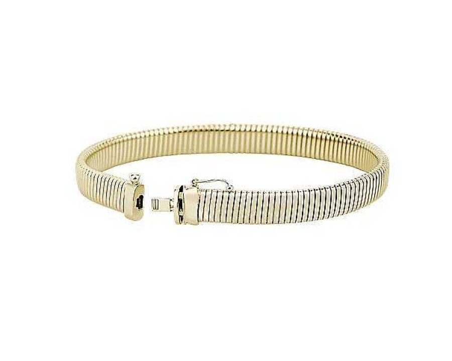 Bracelets | Blue Nile 7.25" Dome Bracelet In 14K Yellow Gold (8.4Mm)