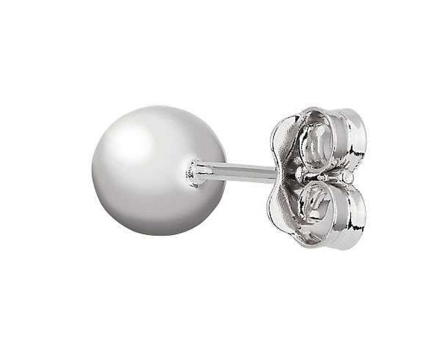 Earrings | Blue Nile Bead Ball Stud Earrings In 14K White Gold (6Mm)