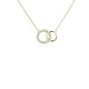 Necklaces | Blue Nile Mini Duet Circle Diamond Necklace In 14K Yellow Gold