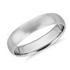 Men'S Rings | Blue Nile Matte Mid-Weight Comfort Fit Wedding Ring In Platinum (5Mm)