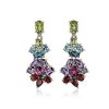 Earrings | Blue Nile Multicolored Gemstone Chandelier Earrings In 14K Yellow Gold