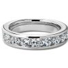 Women'S Rings | Blue Nile Channel Set Diamond Ring In 14K White Gold (1 1/2 Ct. Tw.)