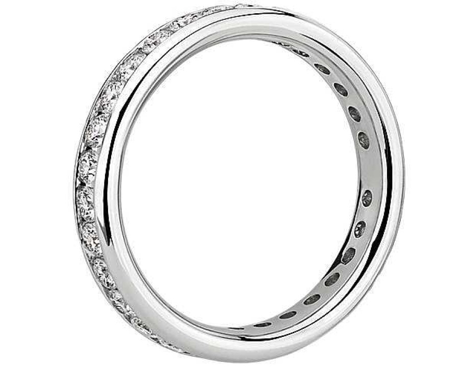 Women'S Rings | Blue Nile Channel Set Diamond Eternity Ring In 14K White Gold (1 Ct. Tw.)