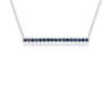 Necklaces | Blue Nile Sapphire Pav Bar Necklace In 14K White Gold (1.5Mm)