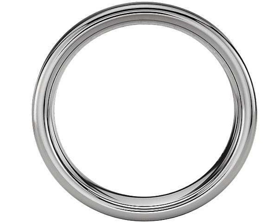 Men'S Rings | Blue Nile Satin Finish Wedding Ring In Gray Tungsten Carbide (8Mm)