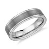 Men'S Rings | Blue Nile Satin Finish Wedding Ring In Gray Tungsten Carbide (6Mm)