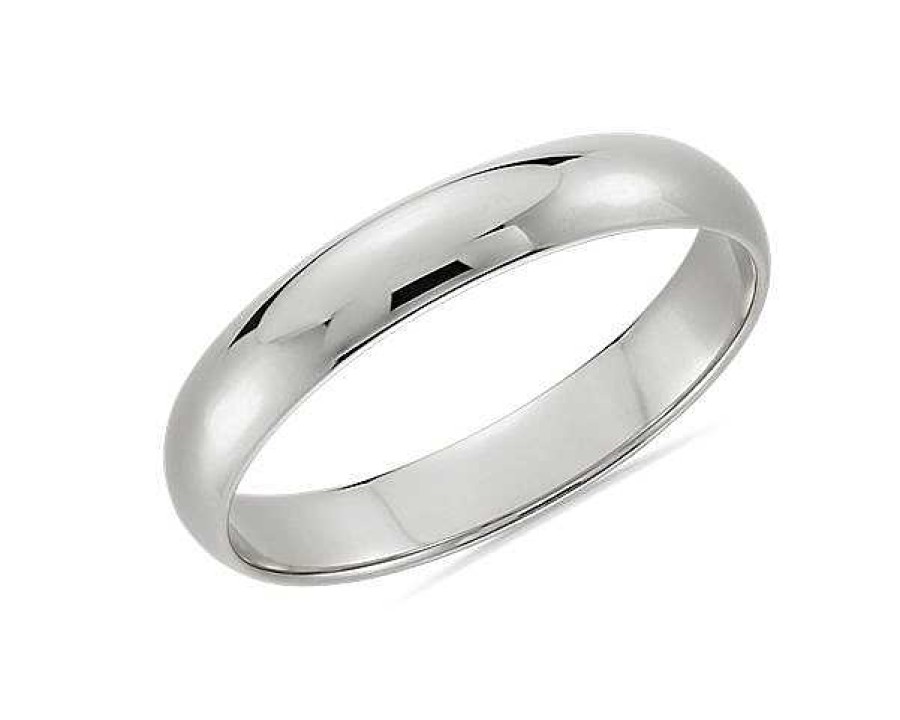 Rings | Blue Nile Classic Wedding Ring In 14K White Gold (4Mm)