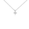 Necklaces | Blue Nile Princess Cut Diamond Solitaire Pendant In 18K White Gold (1 1/2 Ct. Tw.)