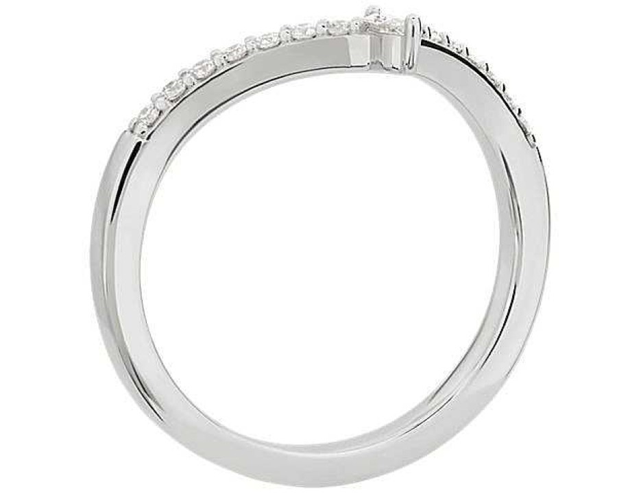 Rings | Blue Nile Pav Drop Marquise Stackable Ring In Platinum (1/4 Ct. Tw.)