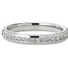 Women'S Rings | Blue Nile Channel Set Diamond Ring In 18K White Gold (1/4 Ct. Tw.)