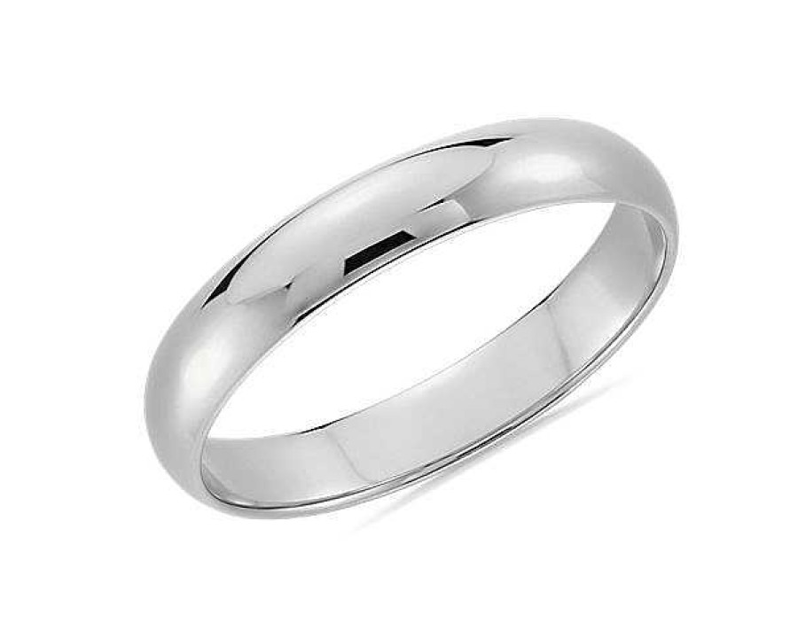 Men'S Rings | Blue Nile Classic Wedding Ring In Platinum (4Mm)