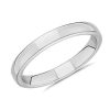 Women'S Rings | Blue Nile Skyline Comfort Fit Wedding Ring In Platinum (3Mm)