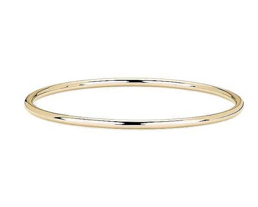 Bracelets | Blue Nile Slip Bangle In 14K Yellow Gold (2.9 Mm)